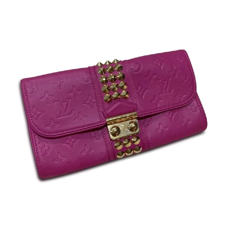 New of Sarah Wallet in Dark Purple Vernis