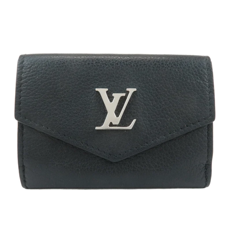 Louis Vuitton Lock Me Portefeuille Lock Mini Wallet Noir M63921