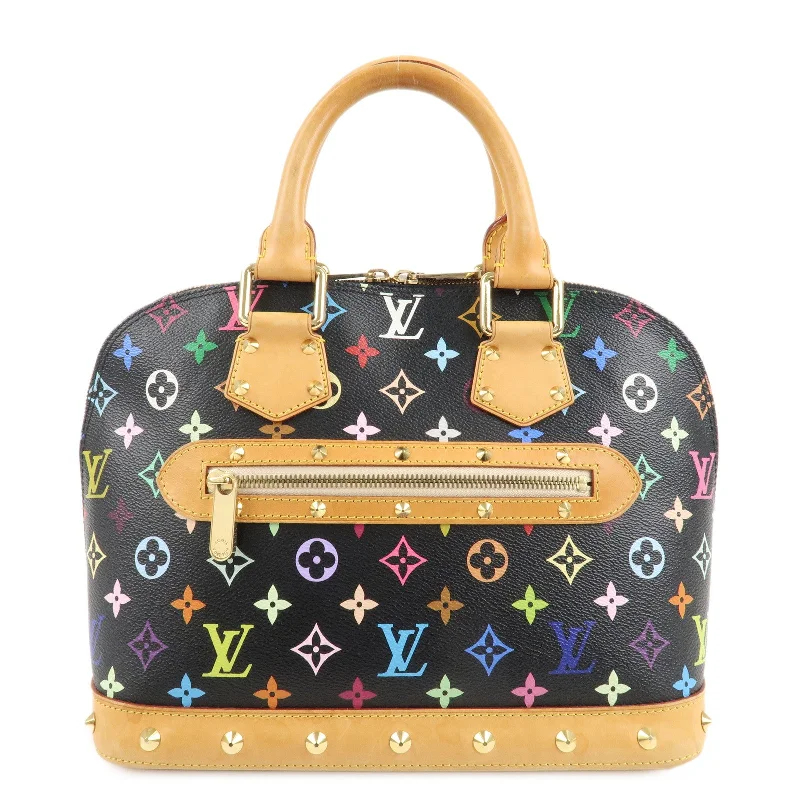 Louis Vuitton Monogram Multicolor Alma Hand Bag Noir M92646