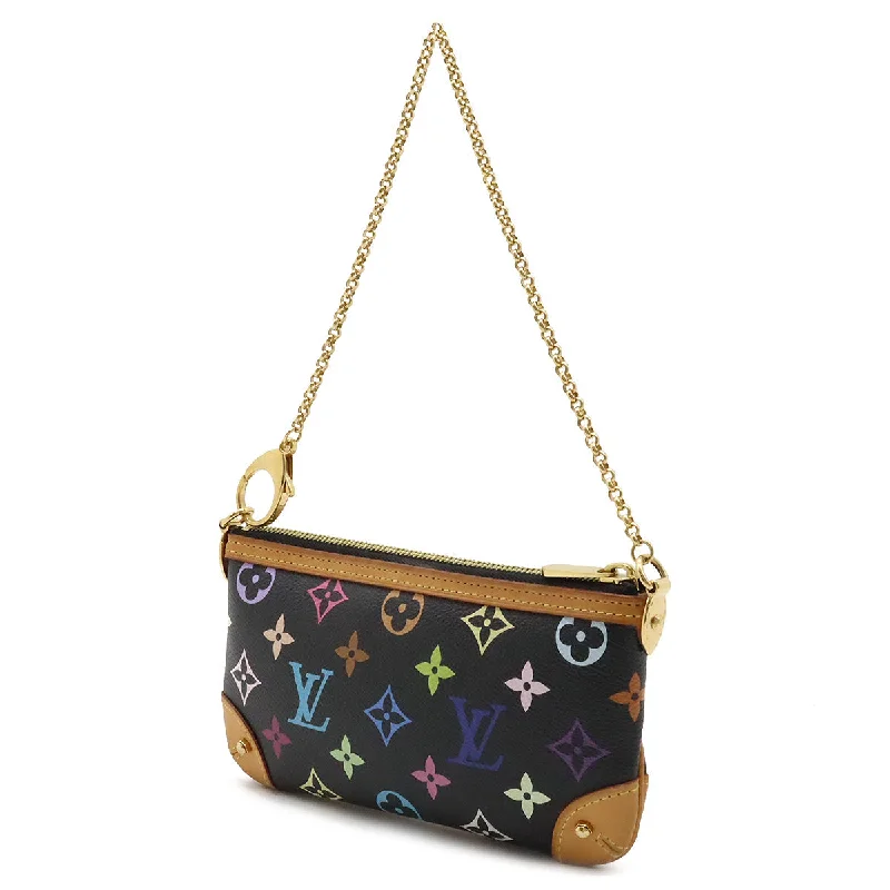 Louis Vuitton Monogram Multicolor  Mila MM Accessory Pocket Noir Black M60097