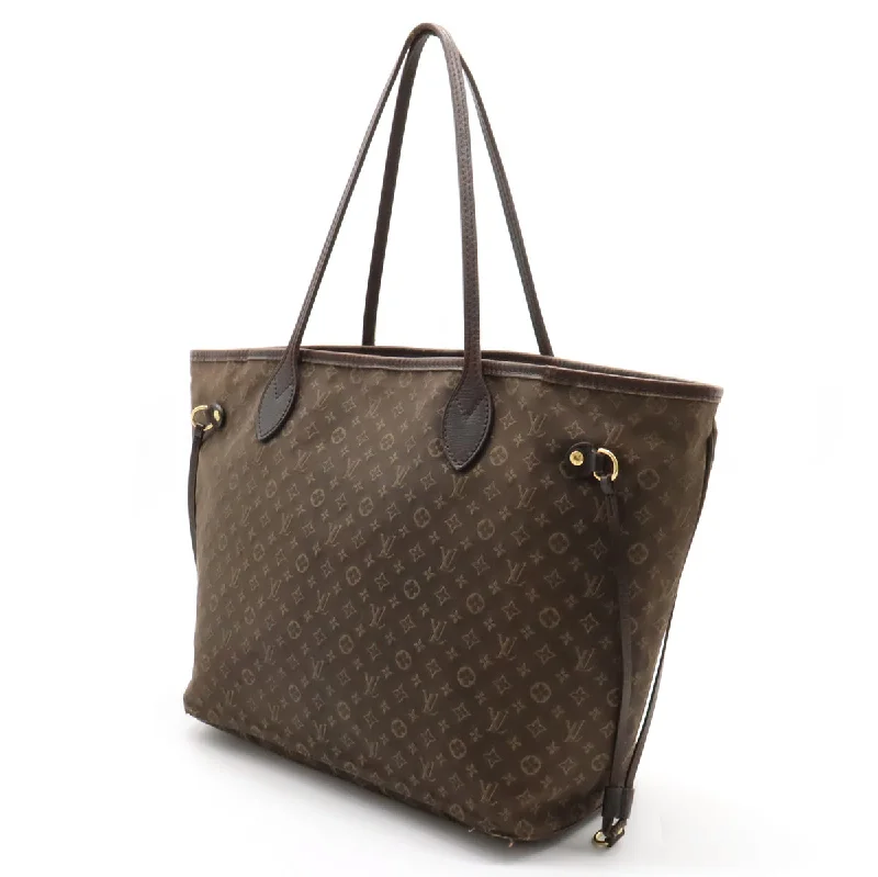 Louis Vuitton Monogram Idil Neverfull MM Tortoise Bag Linen Huzan Brown M40513