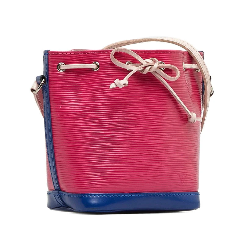 Louis Vuitton Epic Nano Noe Slipper Shoulder Bag M42502 Hot Pink Blue Leather  Louis Vuitton