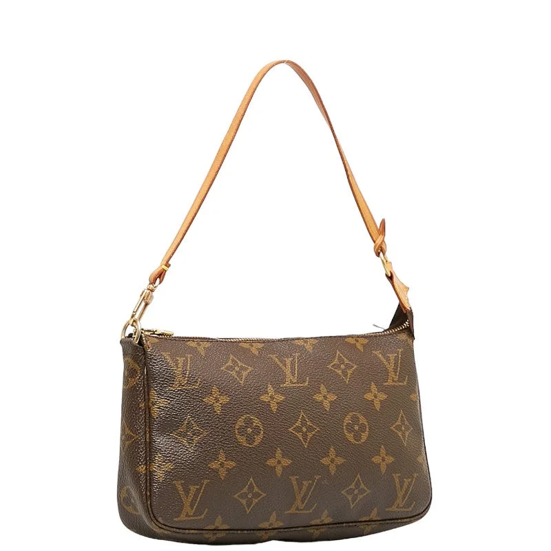 Louis Vuitton Pochette Accessories M51980 Brown PVC Leather