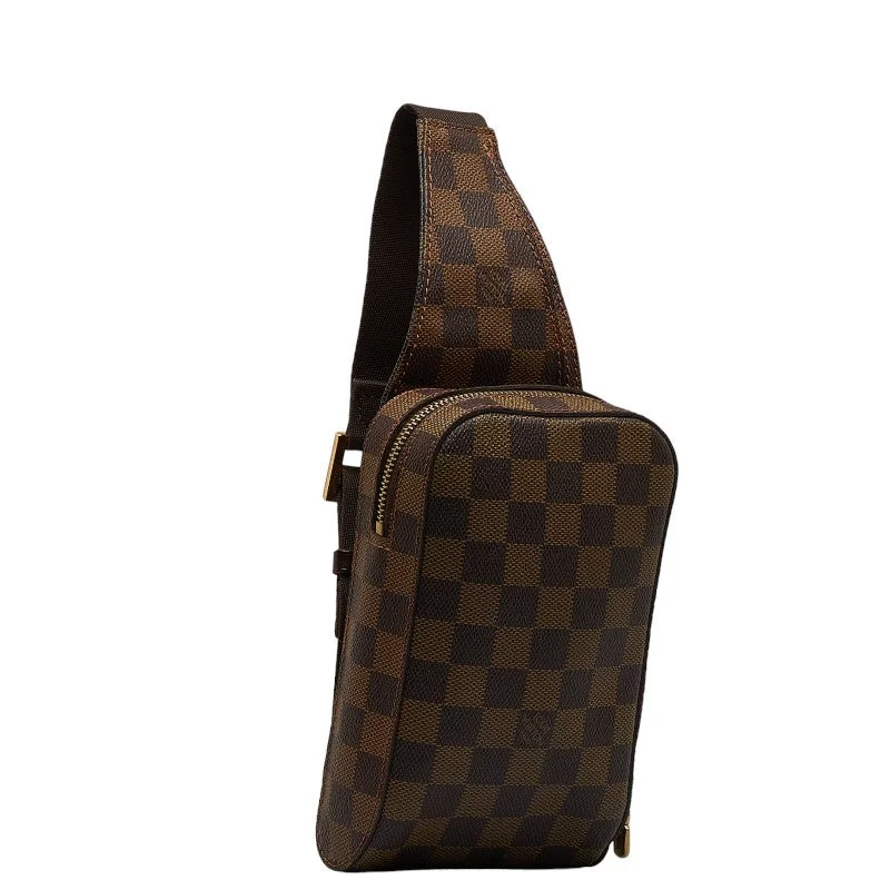 Louis Vuitton Damier Geronimous Body Bag N51994 Brown PVC Leather  Louis Vuitton