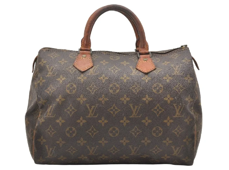 Authentic Louis Vuitton Monogram Speedy 30 Hand Boston Bag M41526 LV Junk 5520K