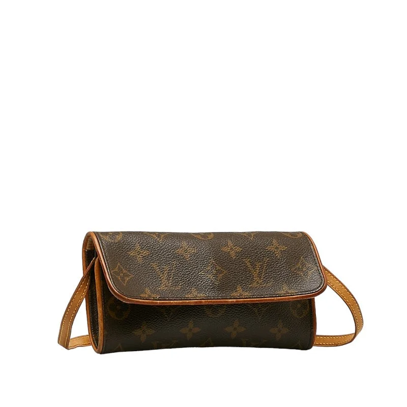 Louis Vuitton Monogram M51854 Shoulder Bag PVC/Leather Brown