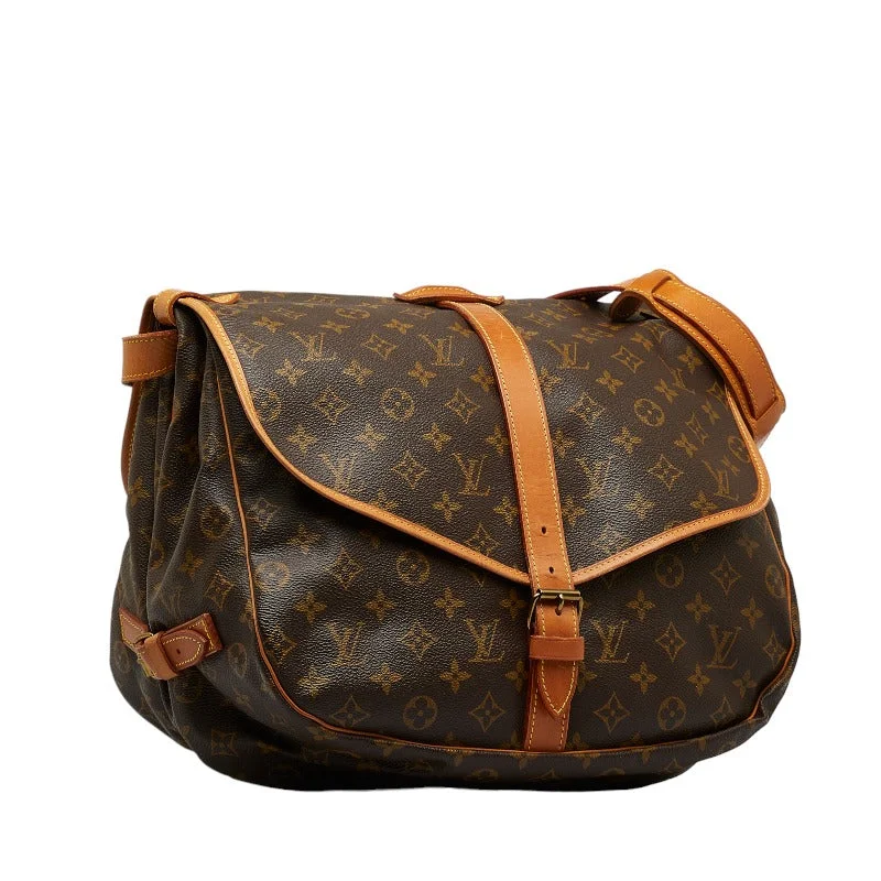 Louis Vuitton Monogram Summour 35  Shoulder Bag M42254 Brown PVC Leather  Louis Vuitton