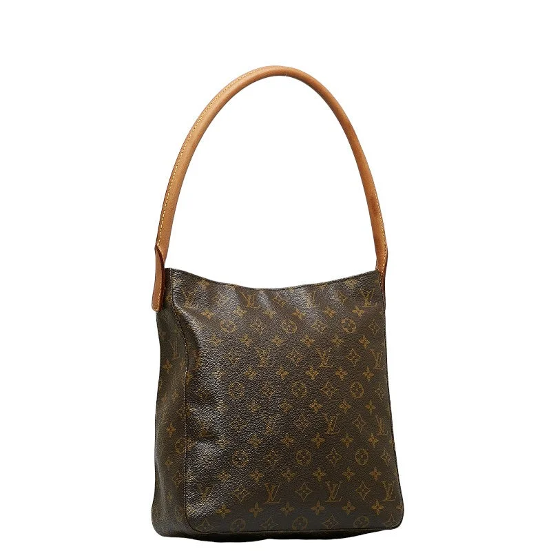 Louis Vuitton Monogram Looping GM Shoulder Bag M51145 Brown PVC Leather