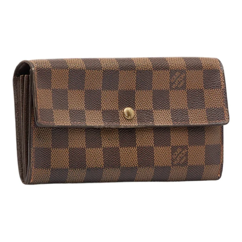 Louis Vuitton Damière N61725 Long Wallet PVC/Laser Evan Brown Ladies, Paris