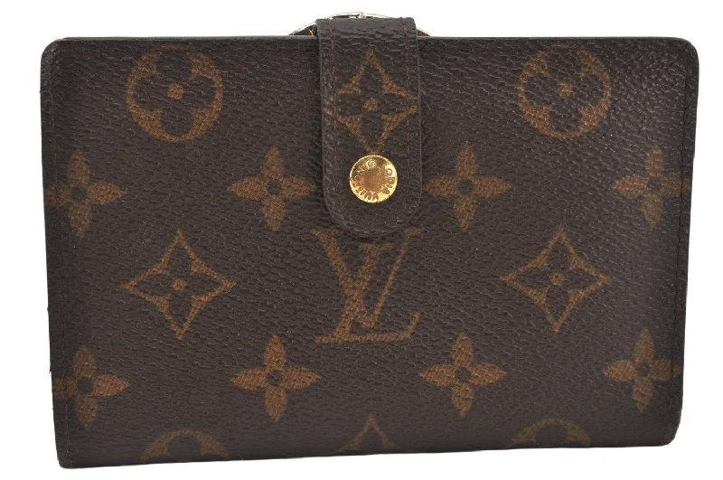 Auth Louis Vuitton Monogram Porte Monnaie Billets Viennois M61663 Wallet 6216K