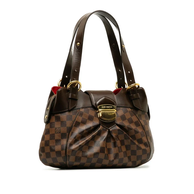 Louis Vuitton Damière N41542 Shoulder Bag PVC/Leather Evan Brown Ladies