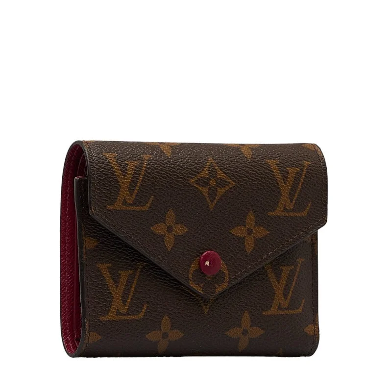 Louis Vuitton Monogram M41938 Three Folded Wallet PVC/Leather Fushas Brown  Fushas