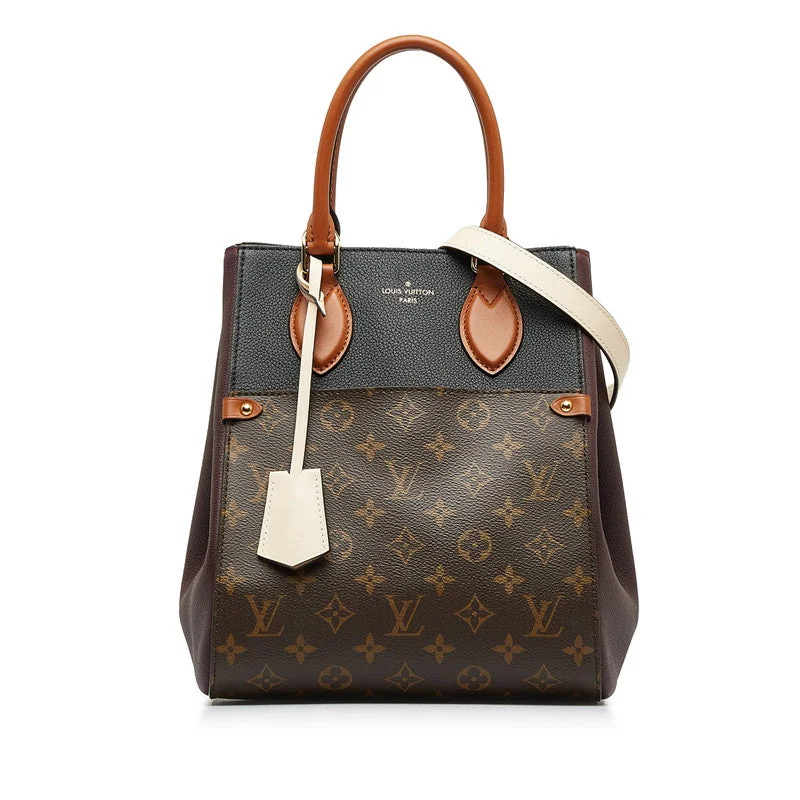 Louis Vuitton Monogram Foldtott MM Handbag 2WAY M45409 Wine Red PVC Leather  Louis Vuitton