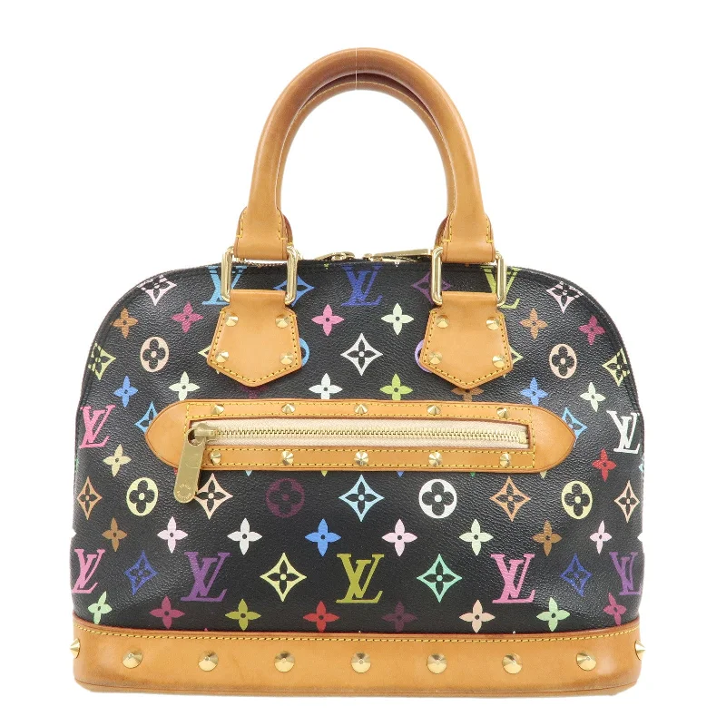 LOUIS VUITTON Monogram Multicolor Alma Hand Bag Noir M92646