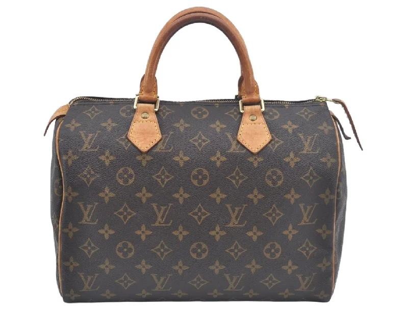 Authentic Louis Vuitton Monogram Speedy 30 Hand Boston Bag M41526 LV L0657