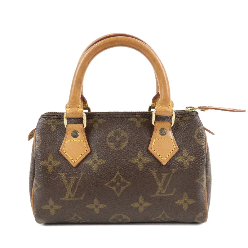 Louis Vuitton Monogram Mini Speedy Hand Bag Brown M41534