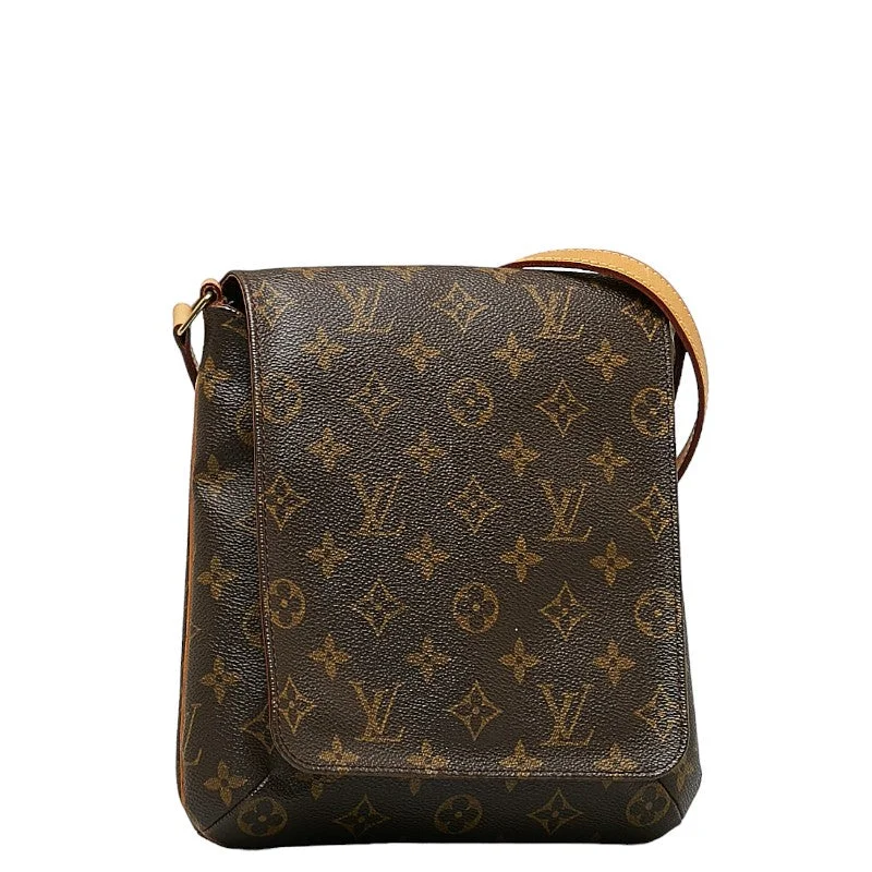 Louis Vuitton Monogram Musée Salsa Long  Shoulder Bag M51387 Brown PVC Leather  Louis Vuitton