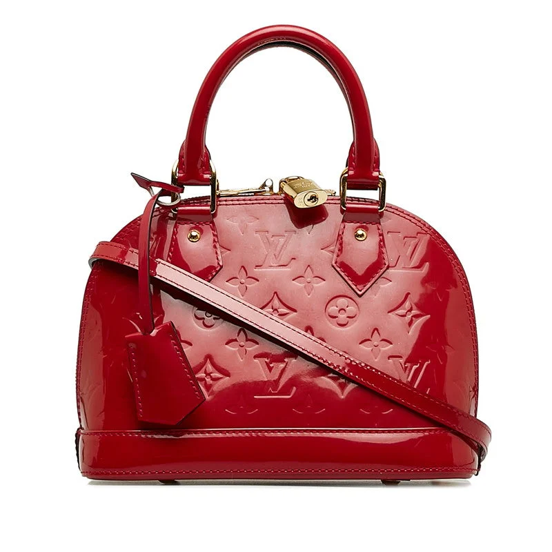 LOUIS VUITTON Alma BB in Monogram Vernis Red M91771