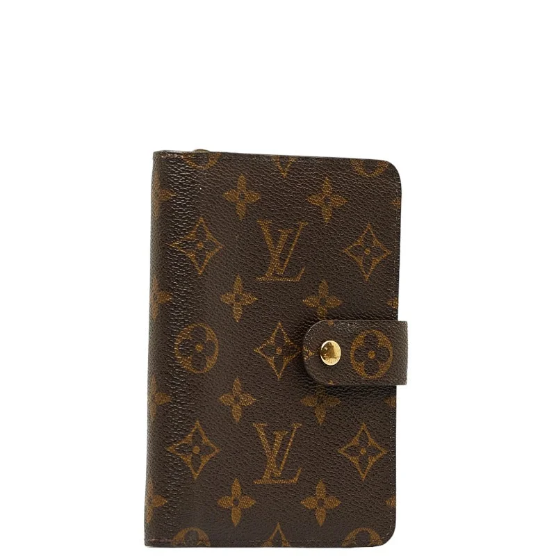 Louis Vuitton Monogram Port Papier Jeep Double Folded Wallet M61207 Brown PVC Leather  Louis Vuitton