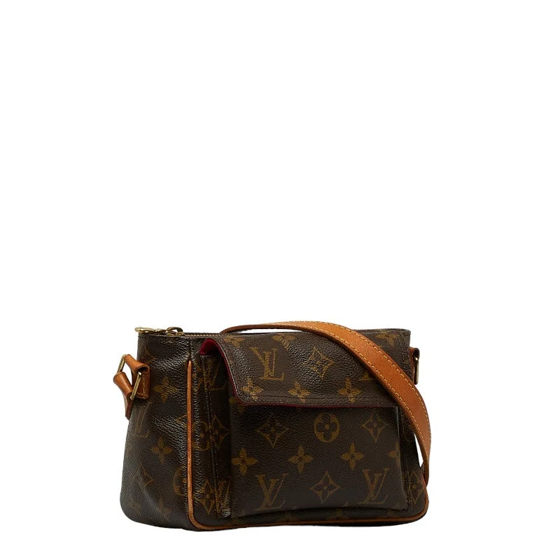 Louis Vuitton Monogram Vivacity PM  Shoulder Bag M51165 Brown PVC Leather  Louis Vuitton