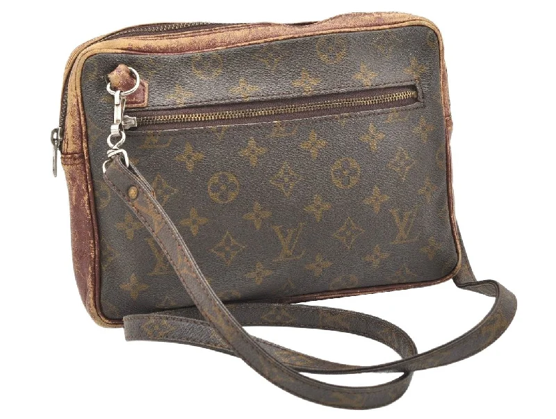 Authentic Louis Vuitton Monogram Shoulder Cross Body Bag Old Model LV 6182K