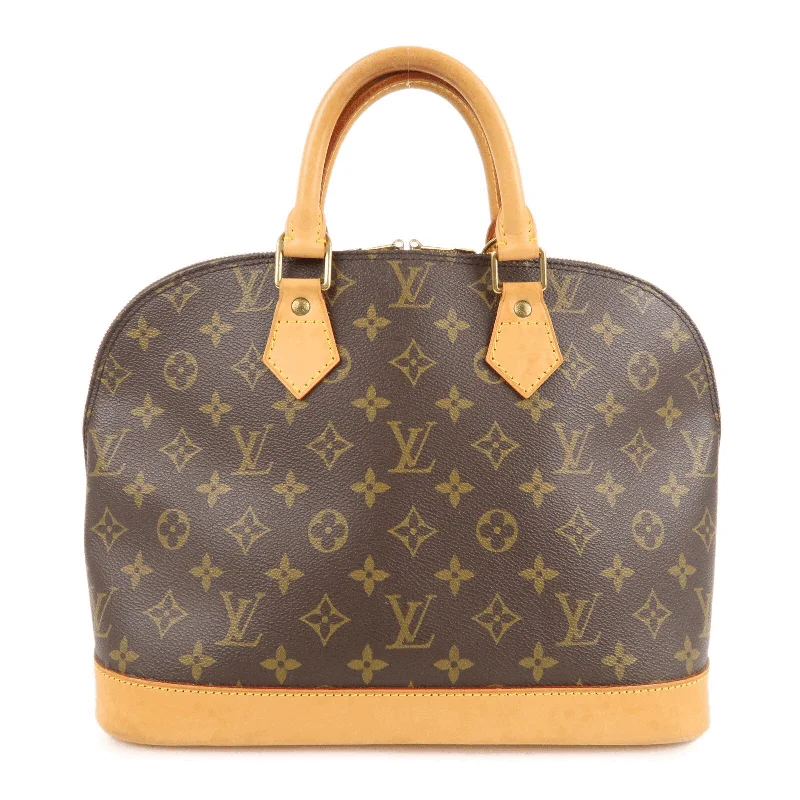 Louis Vuitton Monogram Alma Hand Bag Brown M51130