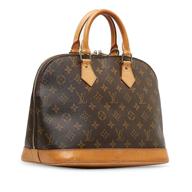 Louis Vuitton Monogram Alma Handbag M53151 Brown PVC Leather Lady Louis Vuitton