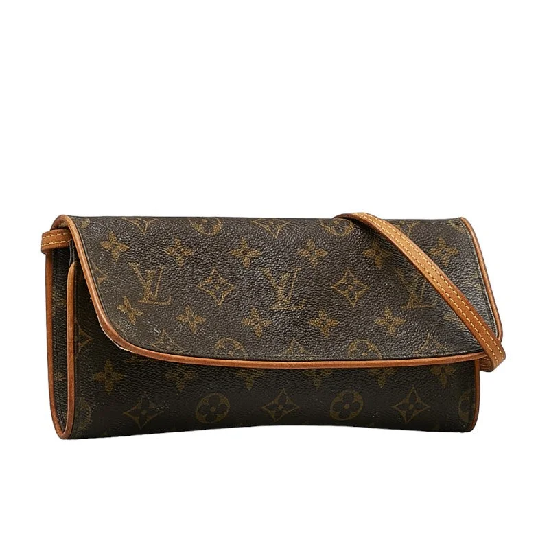 Louis Vuitton Monogram M51852 Shoulder Bag Leather Brown