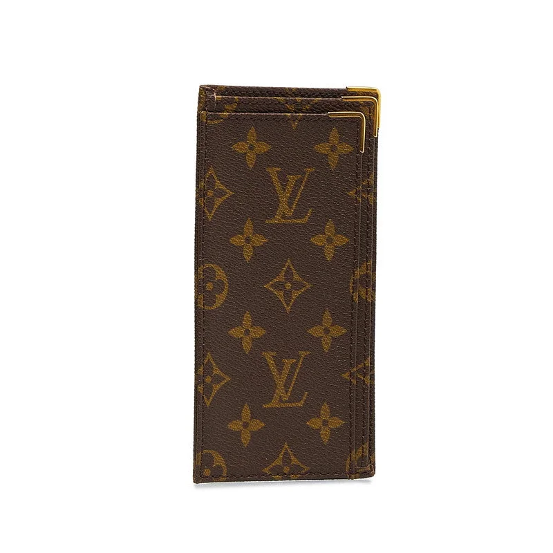 Louis Vuitton Vintage Monograms 1984 Offert PAR Banknote Long Wallet Checkout Case Brown PVC Leather Ladies Louis Vuitton