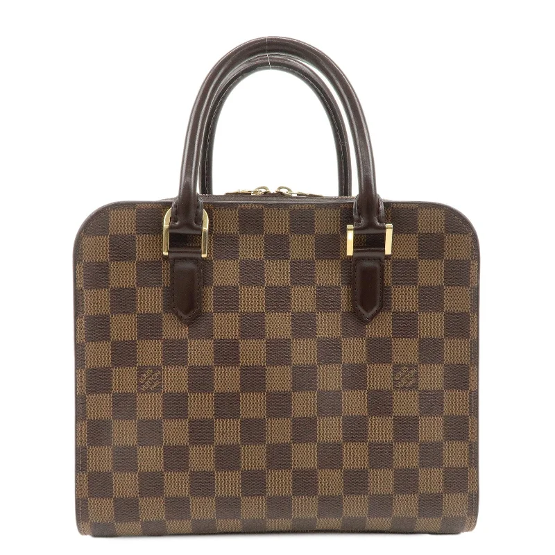 Louis Vuitton Damier Ebene Triana Hand Bag Brown N51155