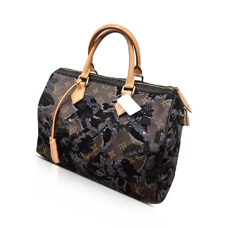 Limited Edition Monogram Fleur De Jais Speedy 30 Bag