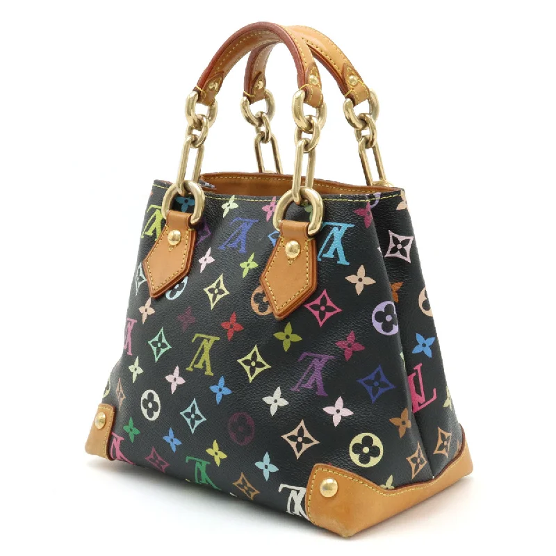 Louis Vuitton Monogram Multicolor Audra Handbag Black Black M40048