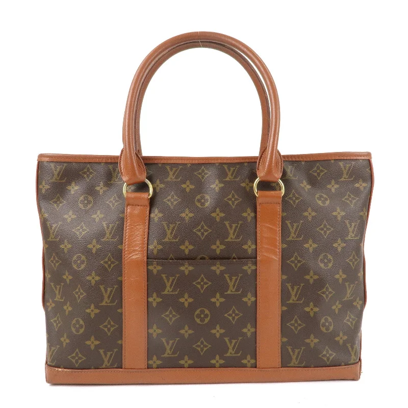 Louis Vuitton Monogram Weekend PM Hand Bag Brown M42425