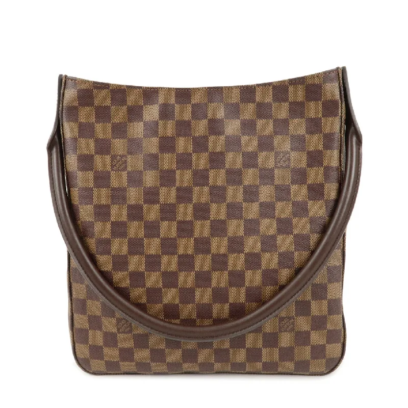 Louis Vuitton Damier Looping GM Shoulder Bag Brown N51144