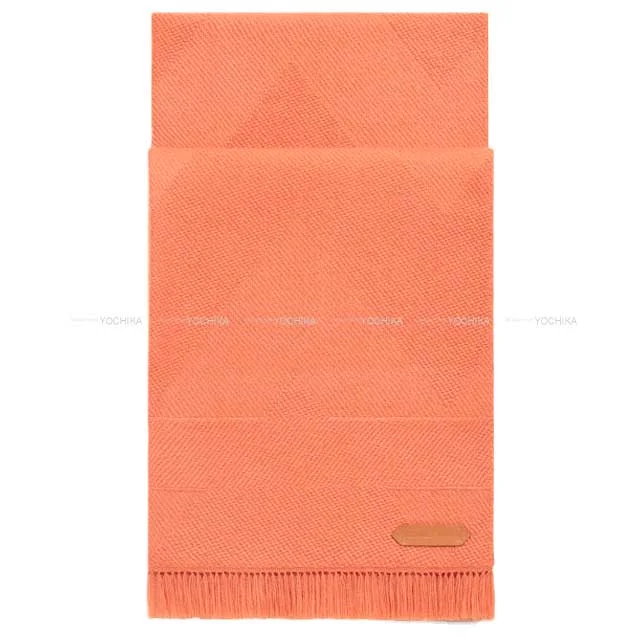 HERMES Stall Grand Chevron Rose Blush Cashmere100%[EXCELLENT][Authentic]