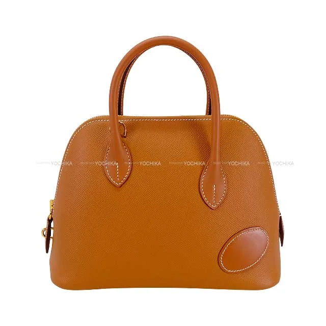 [Pre-loved] HERMES Shoulder bag Bolide1923 25 En Desordre Gold Veau Epsom/Veau Swift/Vache Hunter Gold HW Stamp U[LIKE NEW][Authentic]