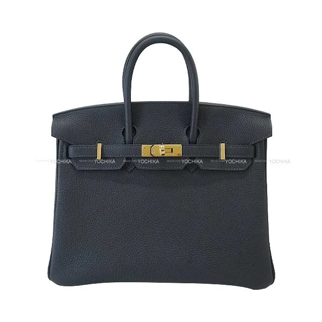 HERMES Handbag Birkin25 Caban Veau Togo Gold HW Stamp W[BRAND NEW][Authentic]