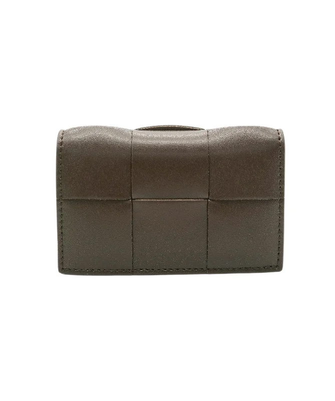 Bottega chocolate brown wallet with GHW  AJL0205