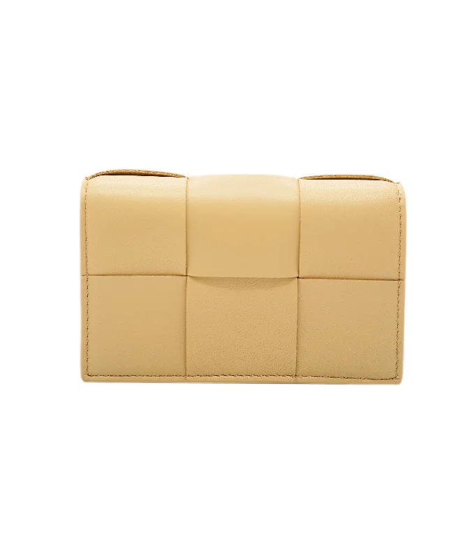 Bottega Veneta Almond Gold Wallet  AVL1516