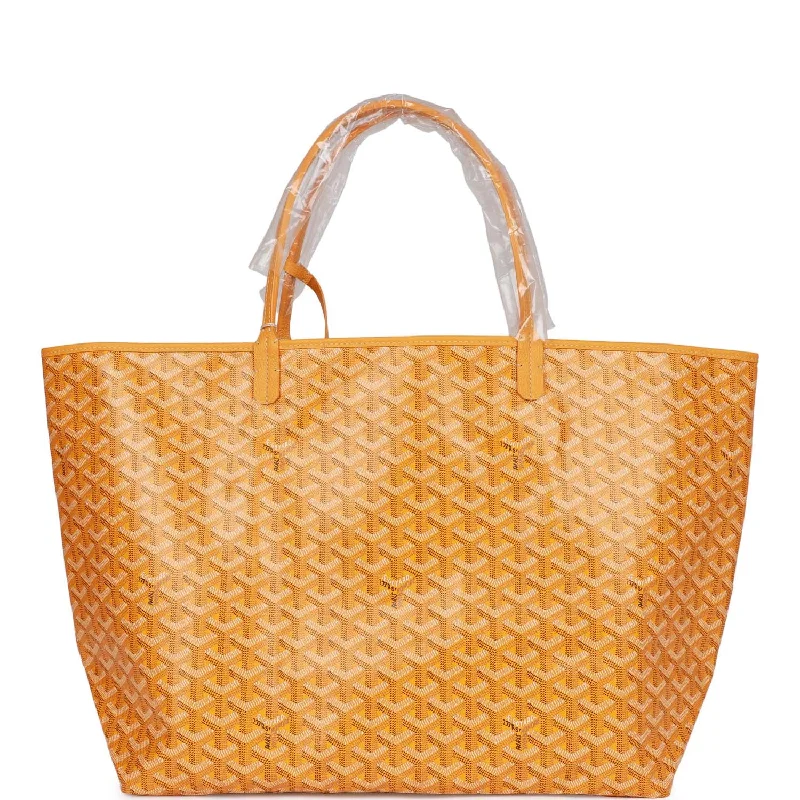 Goyard Goyardine Yellow St. Louis GM Tote Bag Palladium Hardware