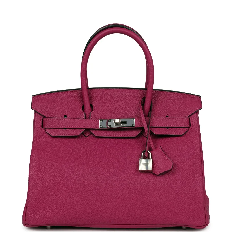 Hermes Birkin 30 Rose Pourpre Togo Palladium Hardware