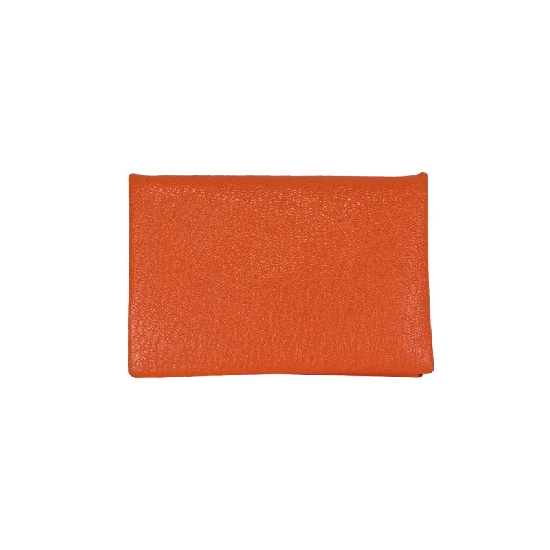 Card Case Calvi Chevre Mysore Orange PHW