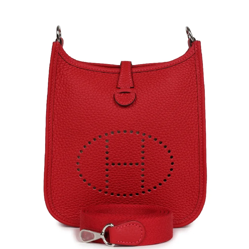 Hermes Evelyne TPM Vermillion Clemence Palladium Hardware