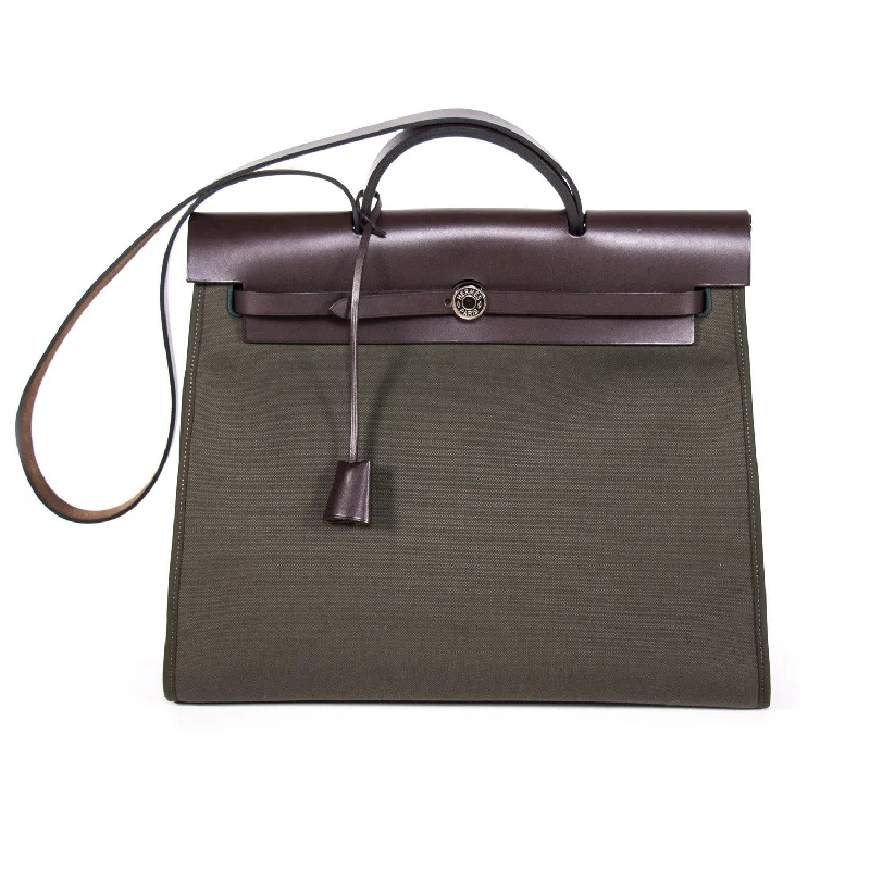 Hermes Herbag Zip 39 Vert Olive