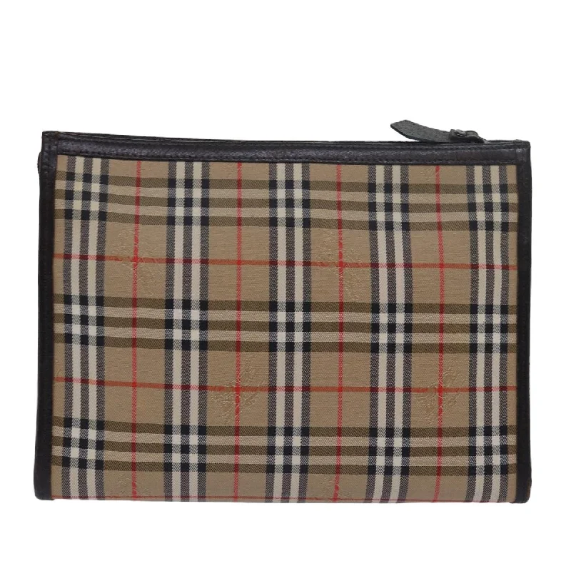 BURBERRY Nova Check Clutch Bag