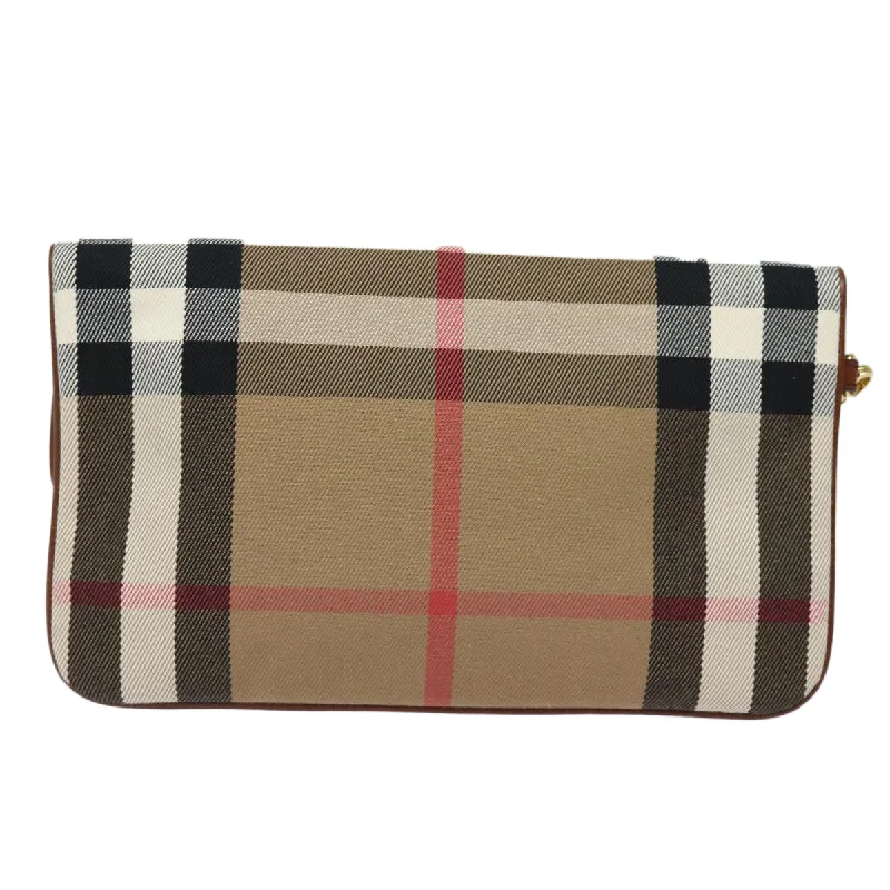 BURBERRY Nova Check Clutch Bag